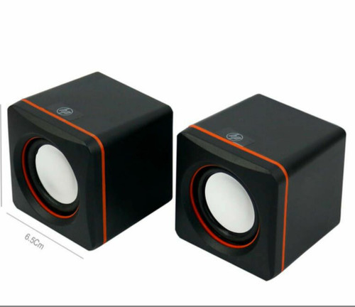 اسپیکر دو تکه ✴شناسه محص✳حساسیت : ۷۰ دسی بل ✳کلید فیزیکی مدیریت میزان صدا ✳رابط : جک ۳٫۵ میلی متری صدا و